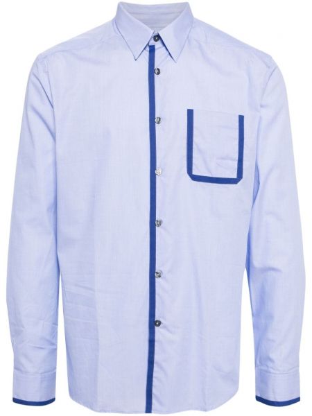 Bombažna srajca Paul Smith modra