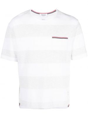 T-shirt med fickor Thom Browne grå