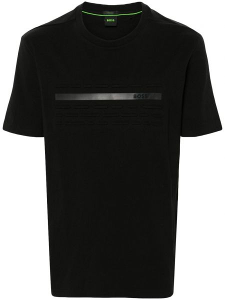 T-shirt aus baumwoll Boss schwarz