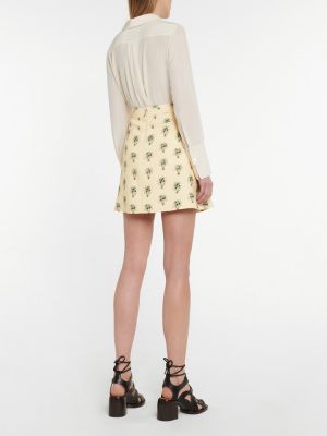 Květinové mini sukně Chloã© žluté