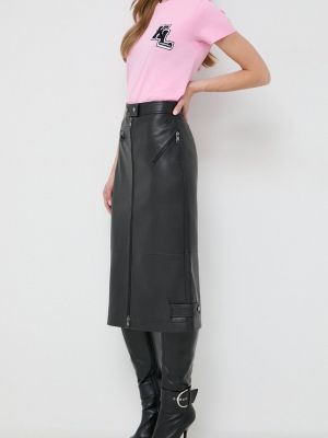 Midi suknja Karl Lagerfeld crna