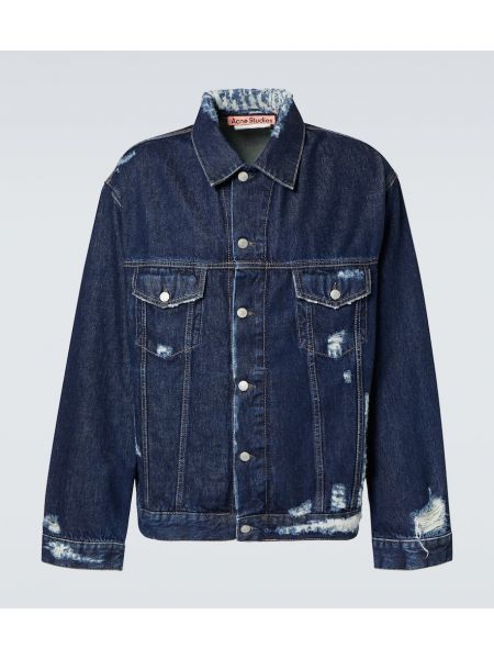 Nødlidende denimjakke Acne Studios blå