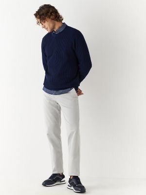 Pantalones chinos de algodón Roberto Verino gris
