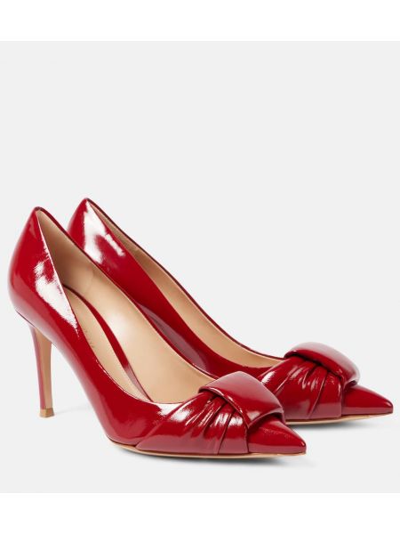 Lack läder pumps Gianvito Rossi röd