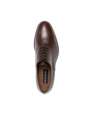 Zapatos oxford de cuero Fratelli Rossetti marrón