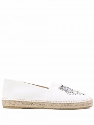 Brodert espadrillos Kenzo hvit