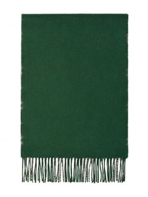Kostkovaný kašmírový šál s potiskem Burberry zelený