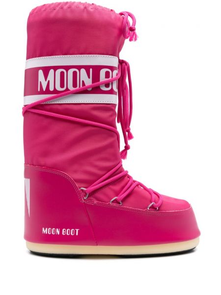 Baskılı bot Moon Boot pembe