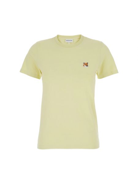 Żółta koszulka Maison Kitsune