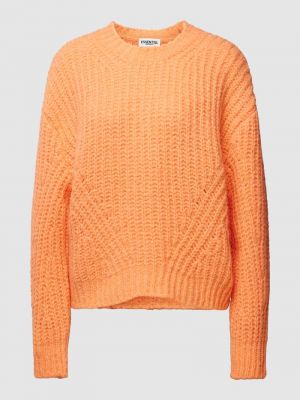 Dzianinowy sweter z alpaki Essentiel pomarańczowy