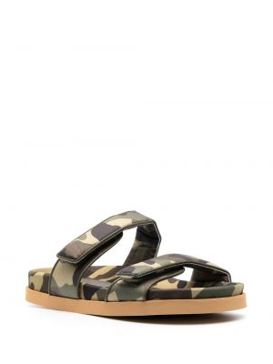 Sandale mit camouflage-print Giaborghini grün