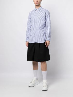 Woll shorts mit plisseefalten Comme Des Garçons Shirt schwarz