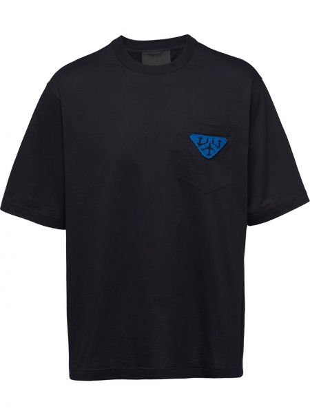 Camiseta oversized Prada negro