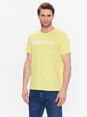 Marškinėliai United Colors Of Benetton geltona