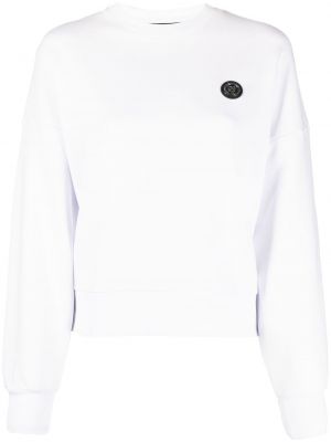 Sportliche sweatshirt mit print Plein Sport weiß