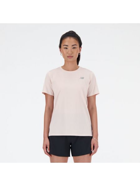 T-shirt de sport New Balance rose