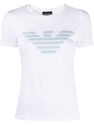 Μπλούζα με σχέδιο Emporio Armani λευκό