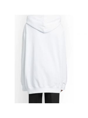 Bluza z kapturem oversize Lanvin biała