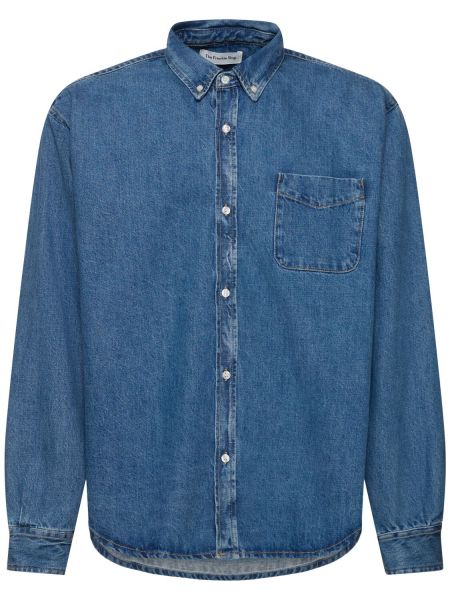 Denim skjorte The Frankie Shop blå