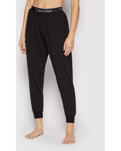 Calvin Klein Underwear Pizsama nadrág 000QS6757E Fekete Relaxed Fit