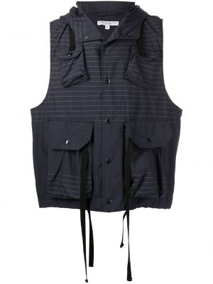 Stripete vest Engineered Garments blå