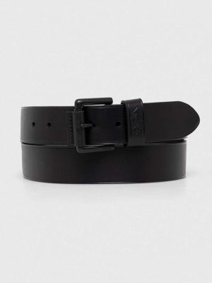 Kožený pásek Polo Ralph Lauren černý