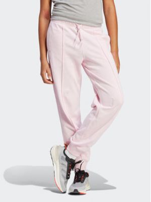 Спортивні штани вільного крою зі стразами Adidas рожеві