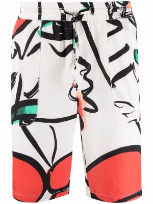 Bermudas con estampado Esteban Cortazar blanco