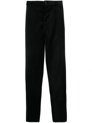 Sametové rovné kalhoty Comme Des Garçons Shirt černé