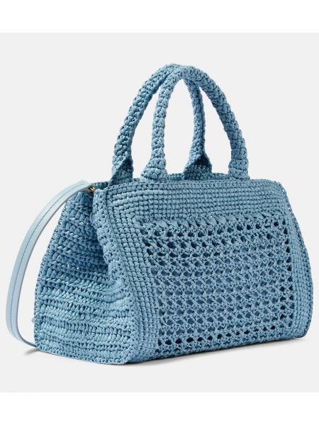 Τσάντα shopper Miu Miu μπλε