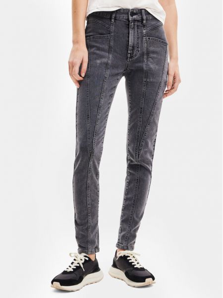 Jeans skinny slim Desigual gris
