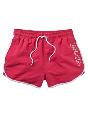 Pantaloni scurți din poliester cu căptușeală de plajă Bench - roșu