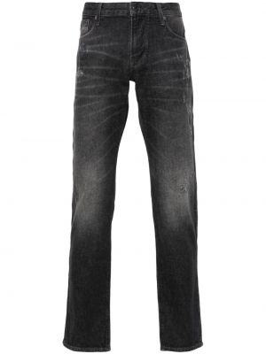 Slim fit distressed skinny jeans Emporio Armani schwarz