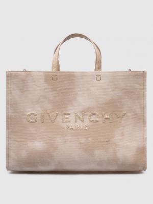 Сумка с вышивкой Givenchy бежевая