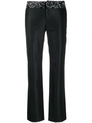 Pantalones con cuentas Versace Pre-owned negro