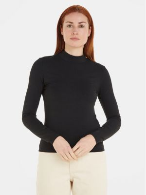 Bluză slim fit Calvin Klein negru