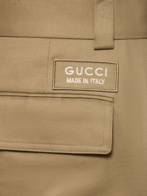 Puuvillased kargopüksid Gucci