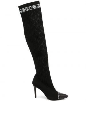 Stivali al ginocchio Karl Lagerfeld nero
