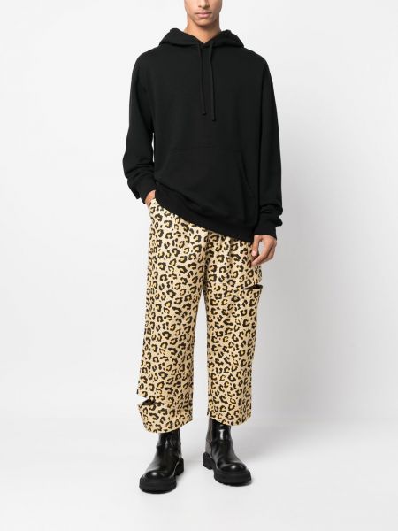 Hose mit print mit leopardenmuster mit plisseefalten Perks And Mini