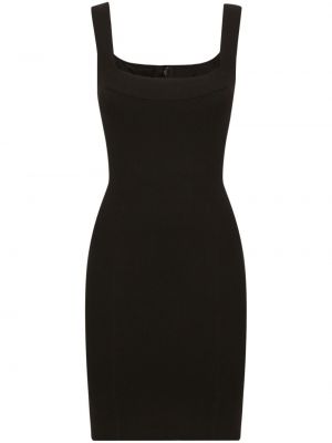 Коктейлна рокля без ръкави Dolce & Gabbana черно