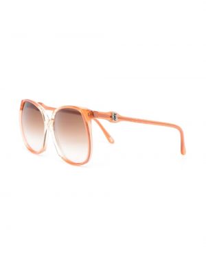Spalvų gradiento rašto akiniai nuo saulės oversize Saint Laurent Pre-owned oranžinė