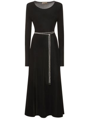 Φόρεμα από βισκόζη Alexandre Vauthier μαύρο