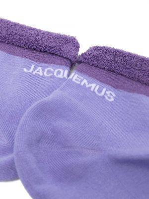 Ponožky s potiskem Jacquemus fialové