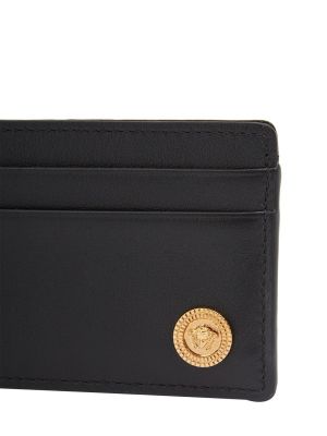 Kožená peněženka Versace černá