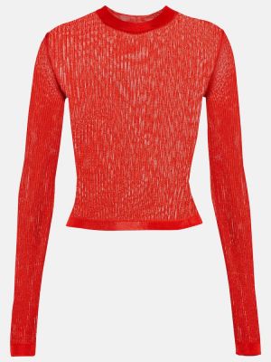 Пуловер Saint Laurent червено