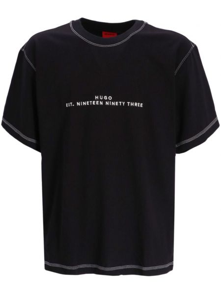 T-shirt mit stickerei aus baumwoll Hugo