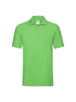 Tricou polo din bumbac Fruit Of The Loom verde