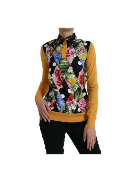 Jersey de cachemir de tela jersey con estampado de cachemira Dolce & Gabbana
