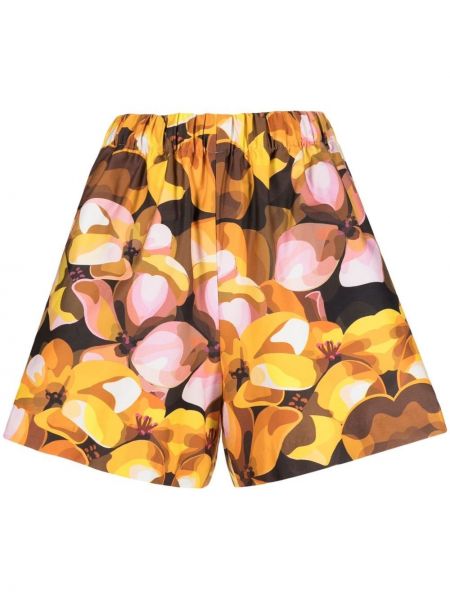 Kratke hlače s cvetličnim vzorcem s potiskom Kika Vargas