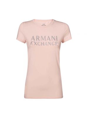 Koszulka Armani Exchange różowa